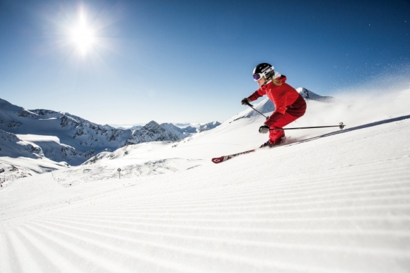 Wiosenna jazda na nartach w Dolinie Stubai